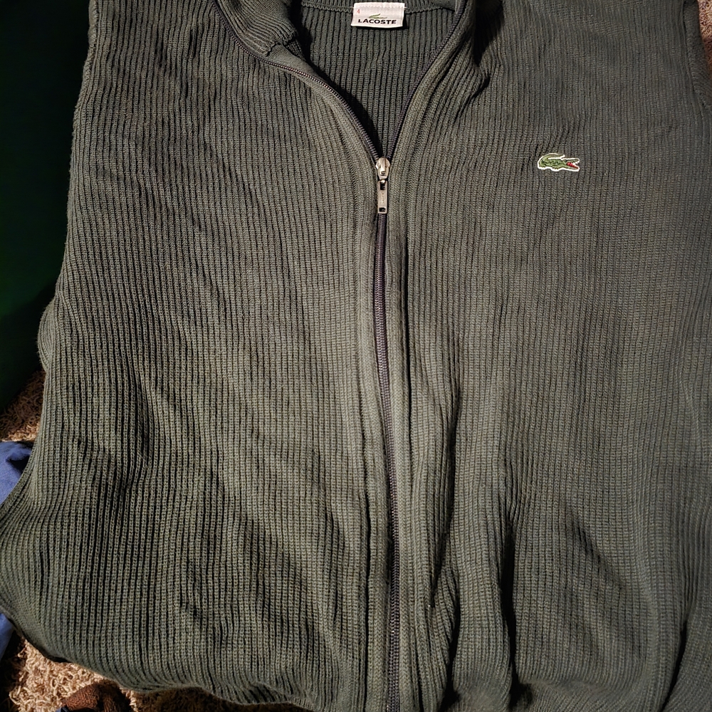 Lacoste Men's Green Sweater